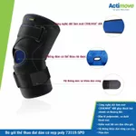 Bó Gối Thể Thao Đai Dán, Nẹp Bản Lề Poly 2 Bên, 73118-SPO, Màu Đen [Actimove] - NK Chính Hãng Châu Âu (1 Cái) — ảnh 6