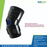 Bó Gối Thể Thao Đai Dán, Nẹp Bản Lề Poly 2 Bên, 73118-SPO, Màu Đen [Actimove] - NK Chính Hãng Châu Âu (1 Cái) — ảnh 7