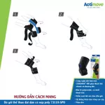 Bó Gối Thể Thao Đai Dán, Nẹp Bản Lề Poly 2 Bên, 73118-SPO, Màu Đen [Actimove] - NK Chính Hãng Châu Âu (1 Cái) — ảnh 8