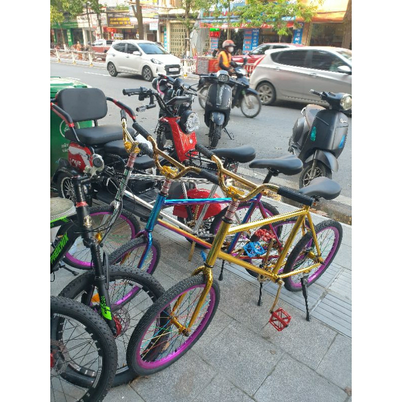 XE ĐẠP THỂ THAO NAM NỮ  CỔ ĐIỂN Fixed Single Bánh _20inh Xích Hạt Đậu(LC.)