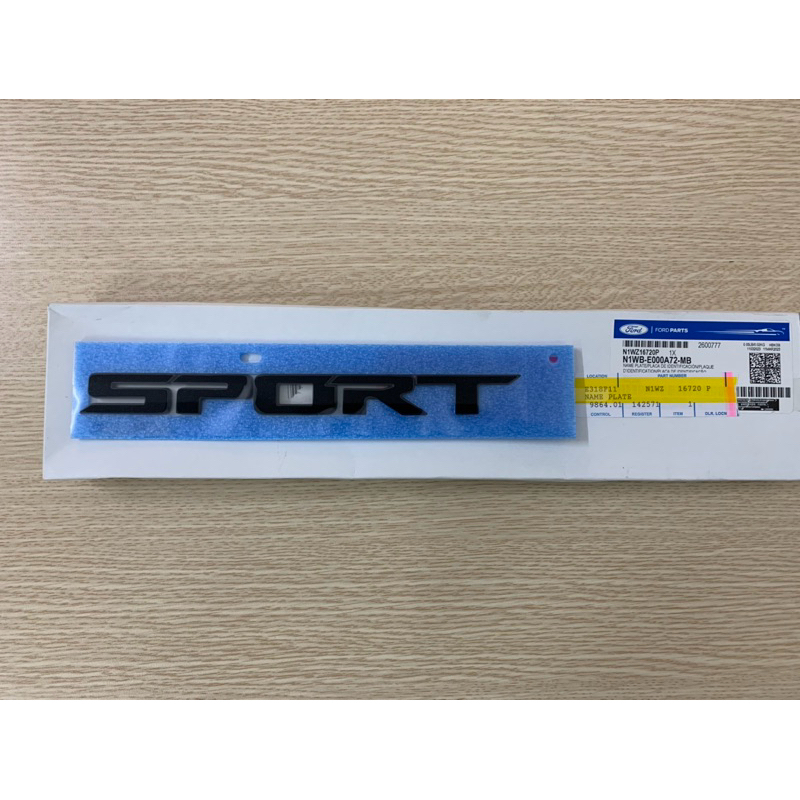 [ Chính hãng ] Chữ Sport bưởng sau ford Ranger NextGen 2023 | Shopee ...