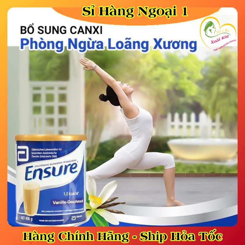 Sữa Ensure Đức 400G (Date Mới Nhất) Hương Vanila Chính Hãng Giá Tốt Đủ Bill