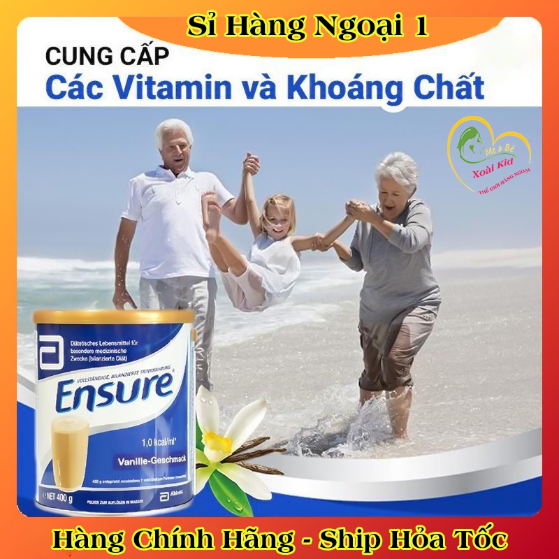 Sữa Ensure Đức 400G (Date Mới Nhất) Hương Vanila Chính Hãng Giá Tốt Đủ Bill