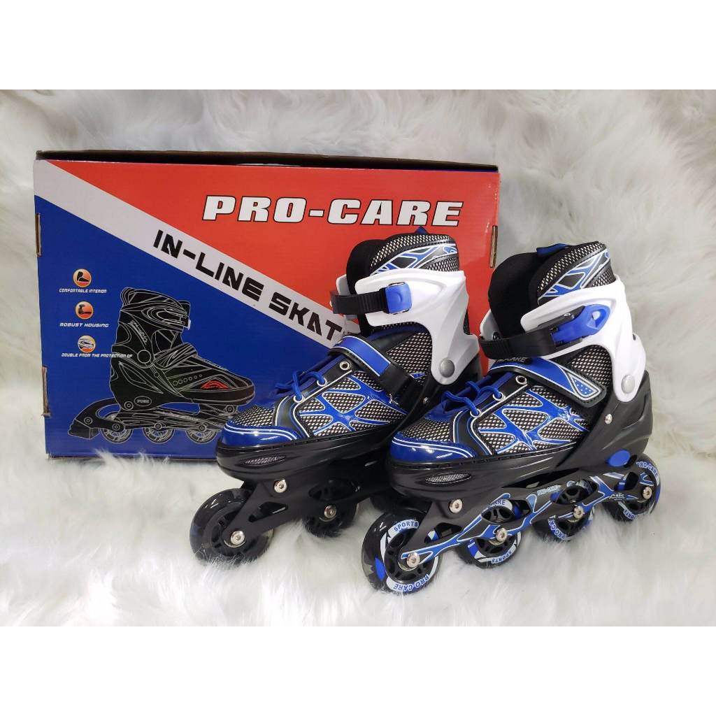 Giày Trượt Patin 1 Hàng Bánh 606 PRO-CARE Chính Hãng Đài Loan (Có Thể Điều Chỉnh Tăng Thêm 3 Size)