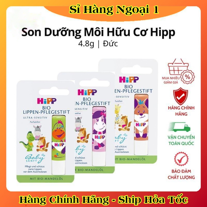 [auth] Son dưỡng môi hữu cơ HIPP BIO trẻ em cao cấp an toàn cho bé - Nội địa Đức Đủ Bill [Hot]