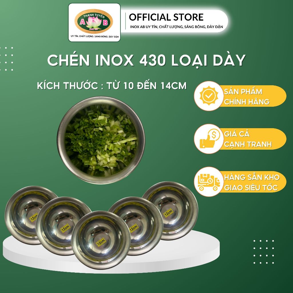 Chén Inox - Bát Inox , Chén Đựng Nước Chấm Inox, Chén Đựng Gia Vị Inox ...
