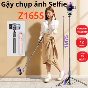 Gậy chụp ảnh Selfie 3 chân 1M75 điều khiển từ xa có phân loại đèn trợ sáng Tripod chụp ảnh - quay - livestream