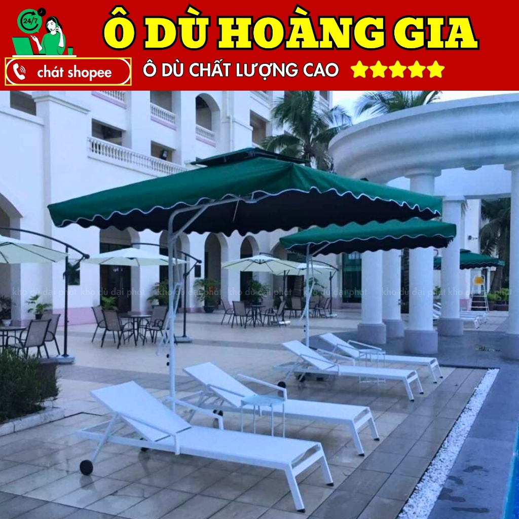 DÙ LỆCH TÂM Ô LỆCH TÂM 2M5X2M5 CAO CẤP Ô DÙ HOÀNG GIA A5 | Shopee Việt Nam