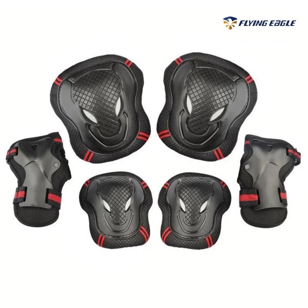Combo Phụ Kiện Bảo Hộ Trượt Patin BKB Chính Hãng FLYING EAGLE - Bảo vệ Bàn Tay, Khủy Tay và Đầu Gối