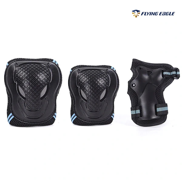 Combo Phụ Kiện Bảo Hộ Trượt Patin BKB Chính Hãng FLYING EAGLE - Bảo vệ Bàn Tay, Khủy Tay và Đầu Gối