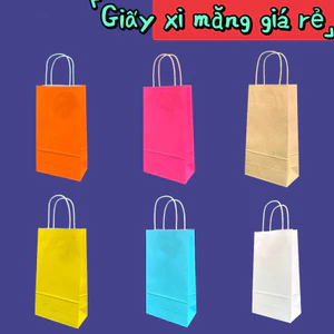 5 túi giấy kraft nhật dây xoắn có quai đựng thực phẩm , quà tặng nhiều kích thước