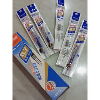 Hộp 12 ruột bút nước 117 ngòi 0.7mm, ruột bút ký mực nước, ruột bút nước ruột to