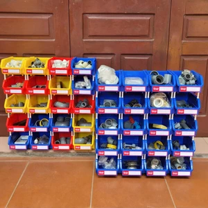 Combo 20 khay nhựa đựng linh kiện loại bé A5 kèm chân nối đựng bulong ốc vít cho tiệm kim khí