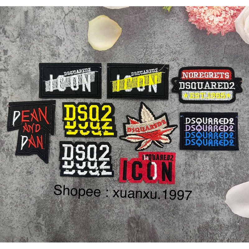 sticker DSQ2 gắn quần áo rách có keo ủi nhiệt mẫu mới | Shopee Việt Nam