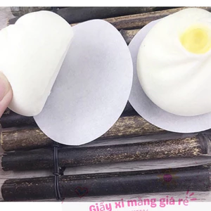 Set 500 tờ giấy nến tròn chống dính hai mặt lót bánh bao, há cảo , dim sum, bọc đồ uống ,lót đồ thực phẩm