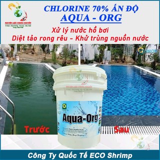1kg Clo Ấn Độ, Chlorine 70% Xử Lý Nước, Hồ Bơi, Diệt Tảo Rong Rêu, Khử Trùng Nhà Cửa