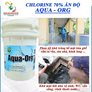 1kg Clo Ấn Độ, Chlorine 70% Xử Lý Nước, Hồ Bơi, Diệt Tảo Rong Rêu, Khử Trùng Nhà Cửa