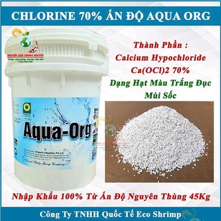 1kg Clo Ấn Độ, Chlorine 70% Xử Lý Nước, Hồ Bơi, Diệt Tảo Rong Rêu, Khử Trùng Nhà Cửa