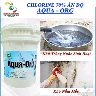 1kg Clo Ấn Độ, Chlorine 70% Xử Lý Nước, Hồ Bơi, Diệt Tảo Rong Rêu, Khử Trùng Nhà Cửa