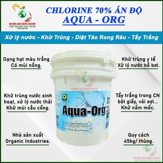 5Kg Clo Ấn Độ Aqua Org 70%, Tấy Rêu, Xử Lý Nước Hồ Bơi, Khử Trùng Nhà Cửa.