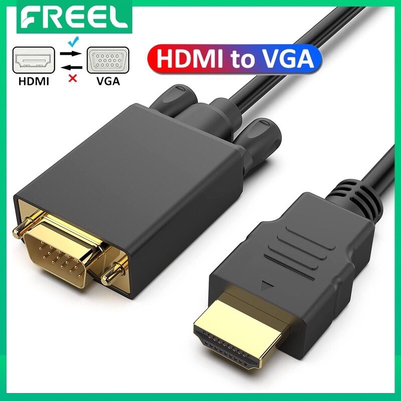 Dây Cáp Chuyển Đổi Từ HDMI Sang VGA Dài 1.8M Dùng Cho Máy Tính Văn ...