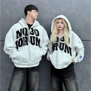 ÁO Hoodie Zip Form Boxy NQ30 FORUM Thêu Đắp Vải , Áo Khoác Nỉ Hoodie Form Rộng Nam Nữ Unisex 2024