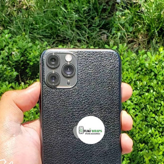 Miếng Dán Skin Mặt lưng Camera Táo Vân da đen Dành cho 15 pro max 14 pro max 13 pro max 12 pro max 11 pro max - Fukishop
