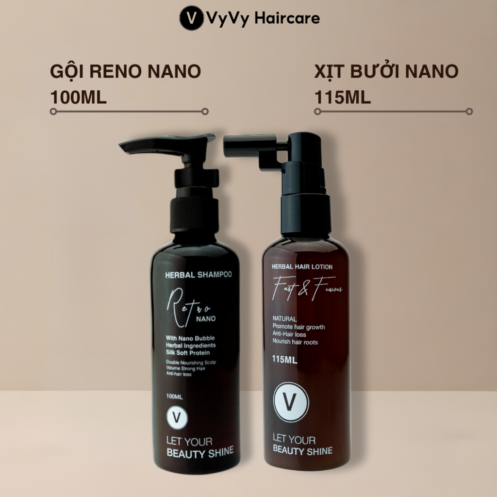 Ảnh Combo xịt bưởi sữa dưỡng tóc tiện lợi vyvy haircare V 215ml 2