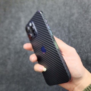 Dán Full vân carbon đen nhám cho iPhone 17promax 16Promax 15Promax 14Promax 1 Promax 12Promax 11Promax Xs