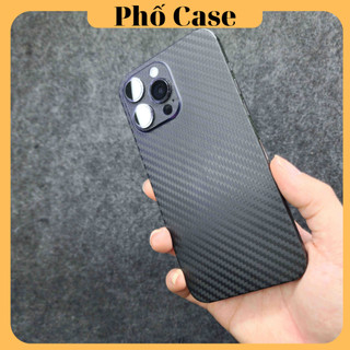 Dán Full vân carbon đen nhám cho iPhone 17promax 16Promax 15Promax 14Promax 1 Promax 12Promax 11Promax Xs