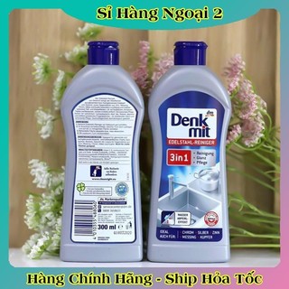 [Mẫu mới nhất] Dung dịch tẩy rửa đánh bóng đồ kim loại, tẩy Inox Denkmit 3in1 300ml
