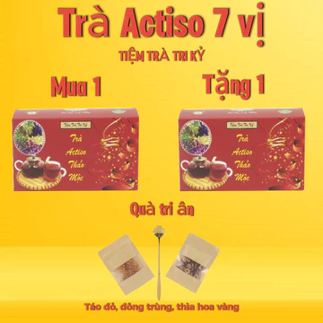 [Mua 1 tặng 1] Trà Atiso 7 Vị Thảo Mộc Tốt Cho Gan Túi Lọc Lưới Tam Giác - Tiệm Trà Tri Kỷ