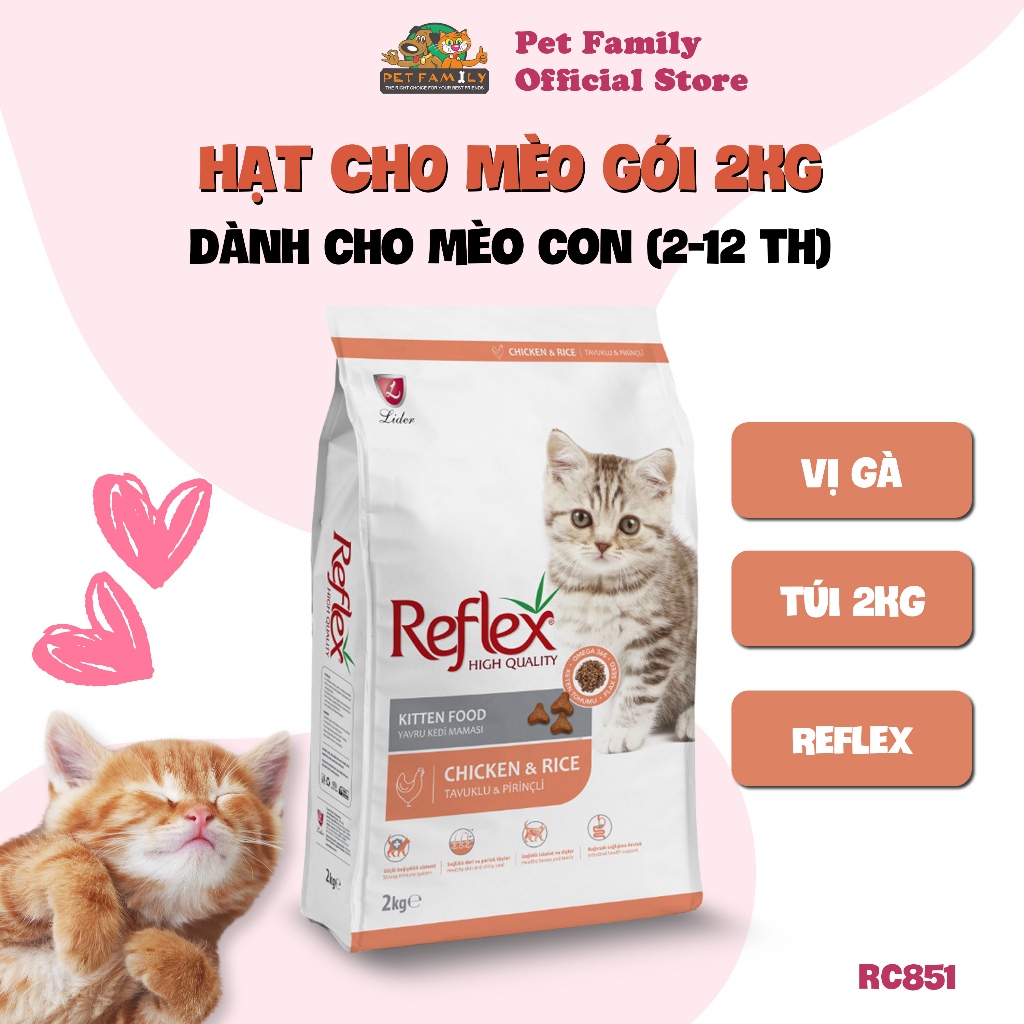 Hạt REFLEX Cho Mèo - Thức Ăn Cao Cấp Cho Mèo - Gói 2kg RPALL | Shopee ...