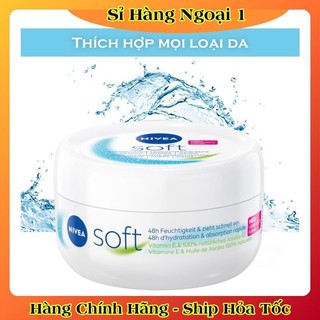 [auth] Kem dưỡng da Nivea Soft 200ml dưỡng ẩm chống nẻ chống khô mốc- Nội địa Đức Đủ Bill [Hot]