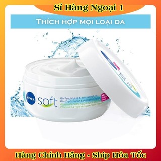 [auth] Kem dưỡng da Nivea Soft 200ml dưỡng ẩm chống nẻ chống khô mốc- Nội địa Đức Đủ Bill [Hot]