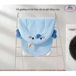 Gối chống trào ngược cho bé 1 mặt nhung cao cấp 1 mặt luới tổ ong thoáng khí đệm ngủ di động cho bé thông hơi — ảnh 5