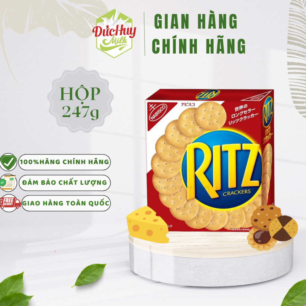 Bánh Quy Mặn Ritz Crackers Hộp 247g | Shopee Việt Nam