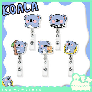 [Sẵn VN] Lõi Tơrua Kéo Rút 60cm Sử Dụng Móc Vào Bao Đựng Thẻ Hoặc Móc Khoá Phong Cách Nhân Vật Hoạt Hình Blue Koala