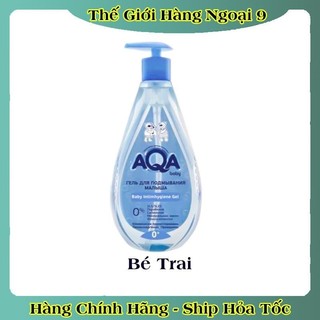 Dung dịch vệ sinh cho bé từ 0m+ đến 8 tuổi AQA baby kháng khuẩn chống viêm 250ml của Nga