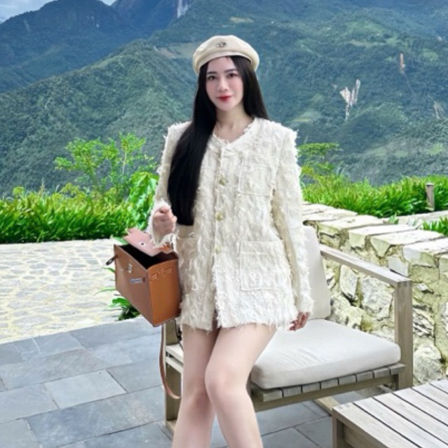 MIU.STUDIO |Áo khoác dạ cao cấp ép mùng 2 lớp đính khuy đồng , Áo khoác dạ khuy 2 hàng cao cấp tặng tag đá siêu phẩm