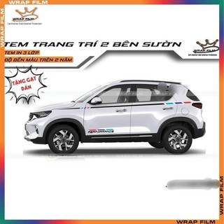 Tem performance trang trí KIA SONET( Tặng gạt dán)