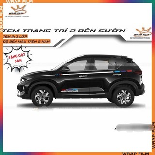 Tem performance trang trí KIA SONET( Tặng gạt dán)