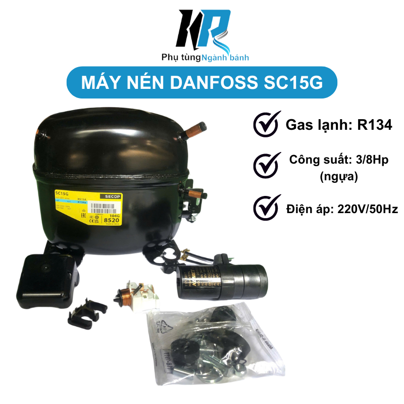 Compresseur SECOP (Danfoss) SC15G CSIR - Neuf - Pour Réfrigération