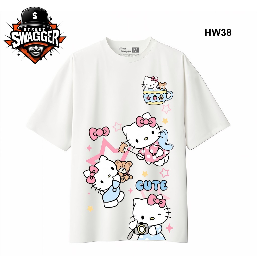 Street Swagger Brand Tổng hợp các mẫu áo thun trắng Hello Kitty, áo ...