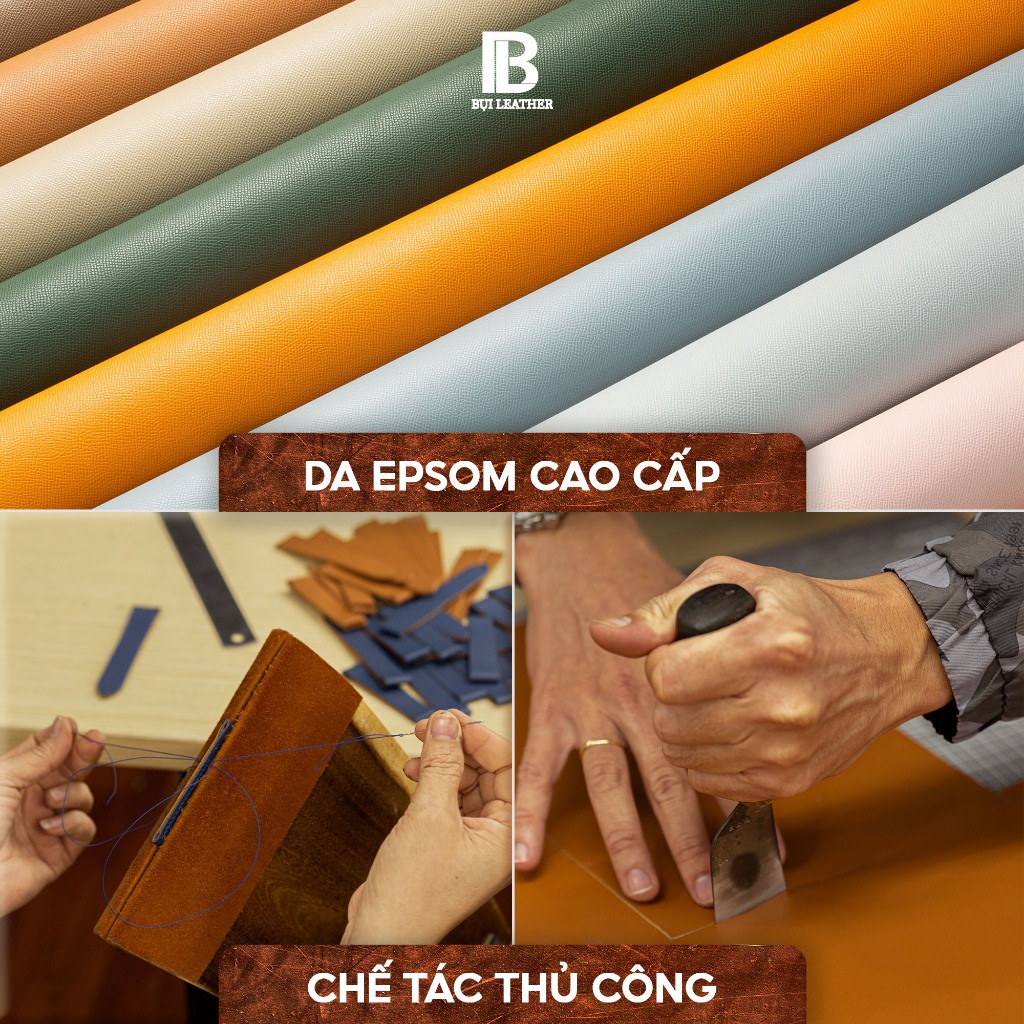 Dây da epsom cho applewatch-khâu tay thủ công D121-size 38mm, 40mm, 41mm, 42mm, 44mm,45mm, 49mm - Bụi Leather | BigBuy360 - bigbuy360.vn