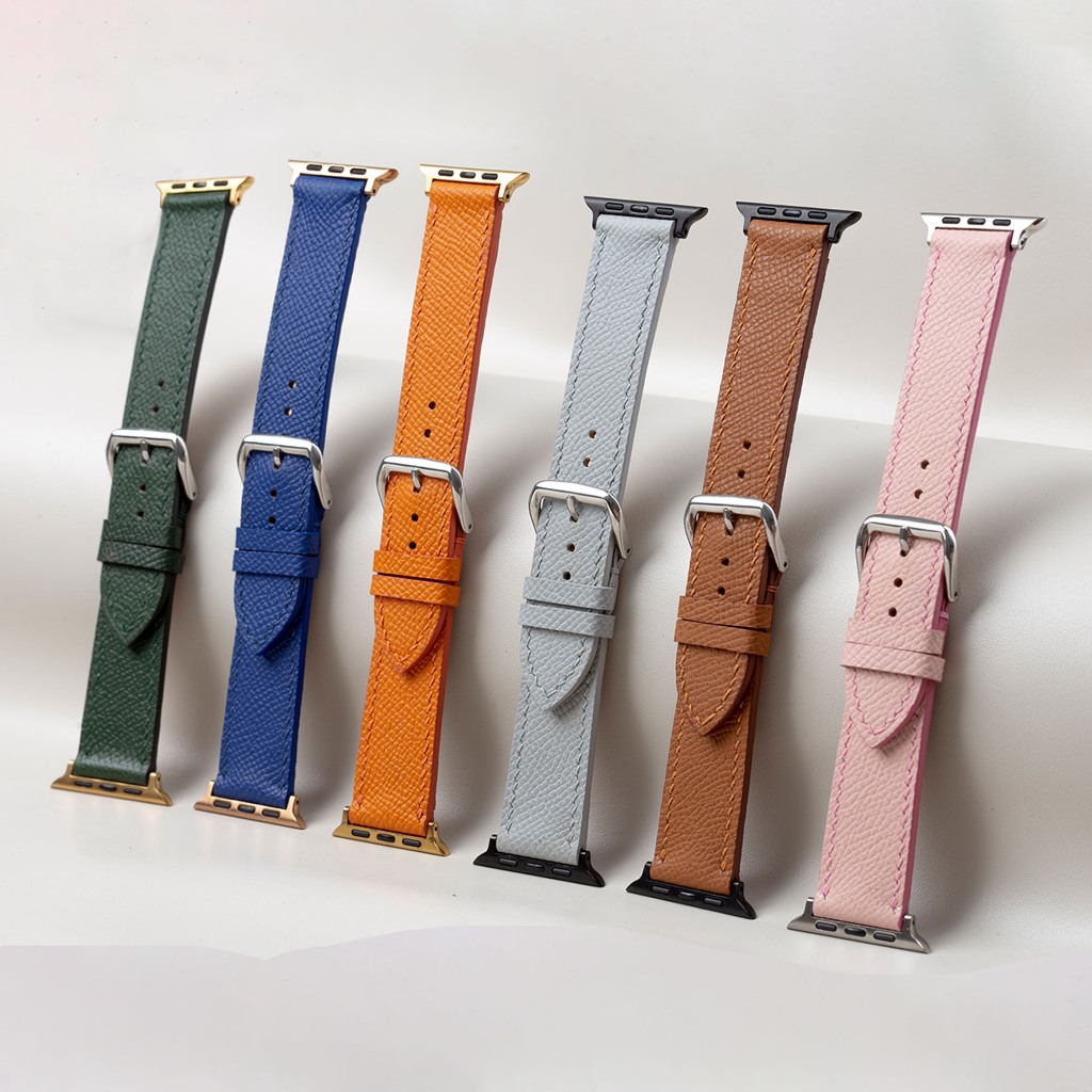 Dây da epsom cho applewatch-khâu tay thủ công D121-size 38mm, 40mm, 41mm, 42mm, 44mm,45mm, 49mm - Bụi Leather | BigBuy360 - bigbuy360.vn