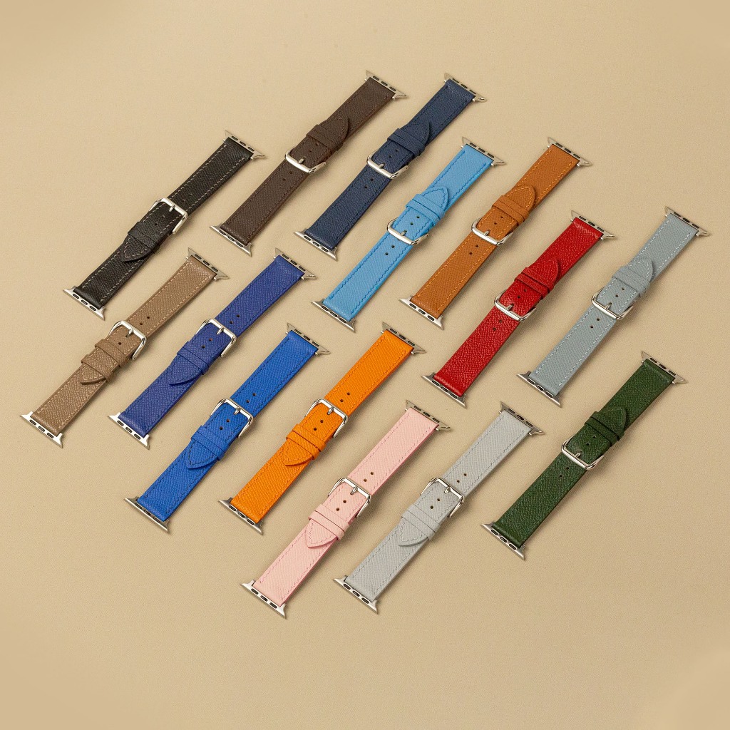 Dây da epsom cho applewatch-khâu tay thủ công D121-size 38mm, 40mm, 41mm, 42mm, 44mm,45mm, 49mm - Bụi Leather | BigBuy360 - bigbuy360.vn