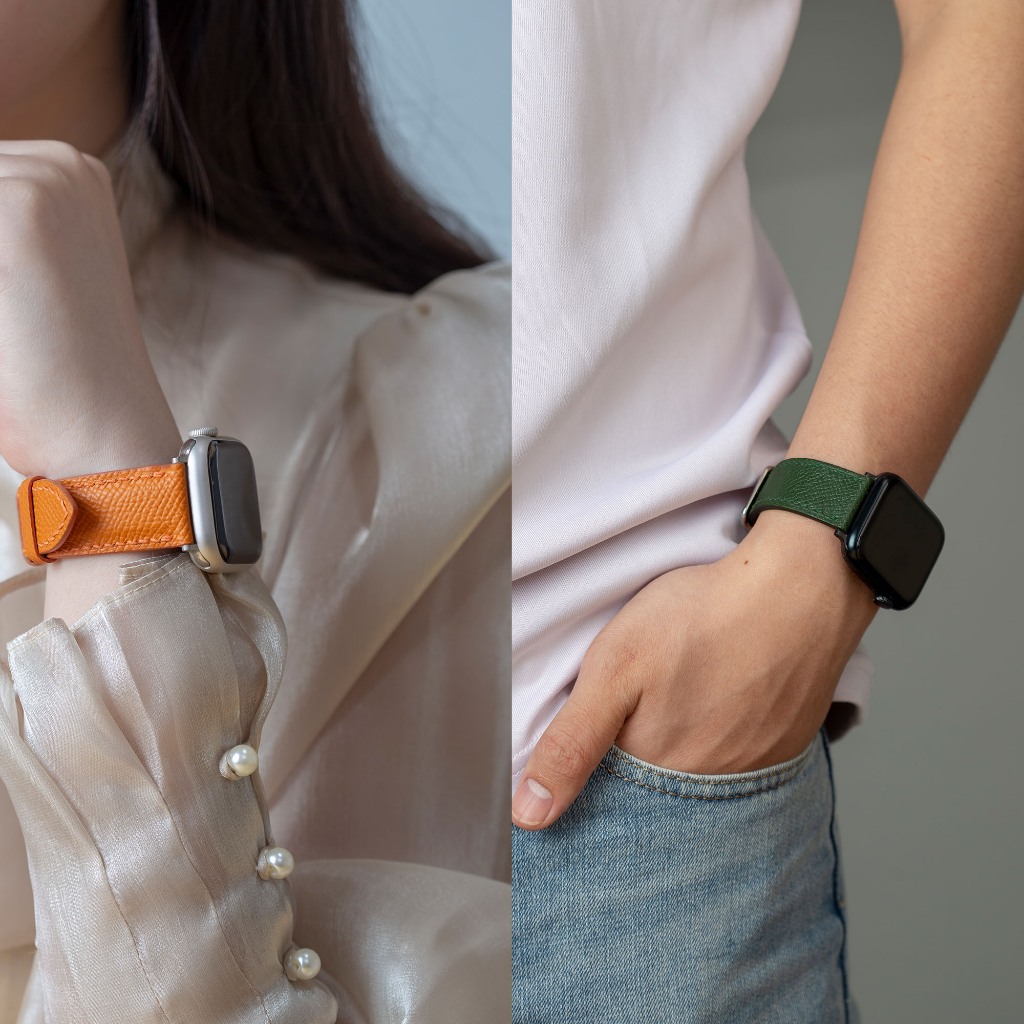 Dây da epsom cho applewatch-khâu tay thủ công D121-size 38mm, 40mm, 41mm, 42mm, 44mm,45mm, 49mm - Bụi Leather | BigBuy360 - bigbuy360.vn