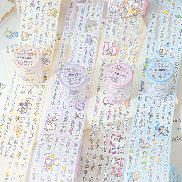 Stickers - Cuộn Nhãn Dán Gouka Die-Cutting Tape Dải Stickers Dài Nhiều ...