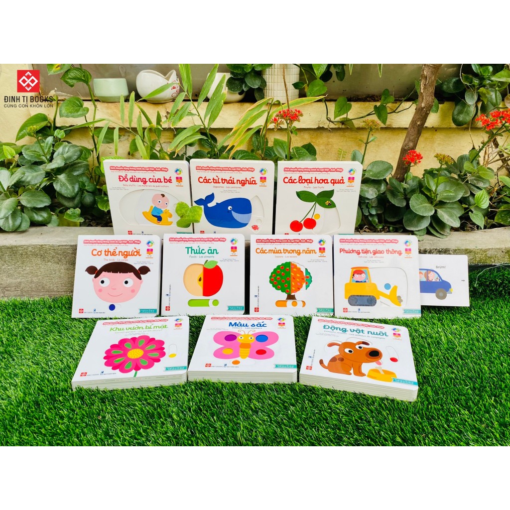 Ảnh Sách đa tương tác - Chuyển động thông minh đa ngữ Việt - Anh - Pháp - Dành cho trẻ từ 0 - 6 tuổi - Đinh Tị Books 2